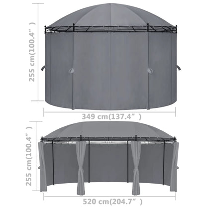 Pavillon Mit Vorhängen 520X349X255 Cm