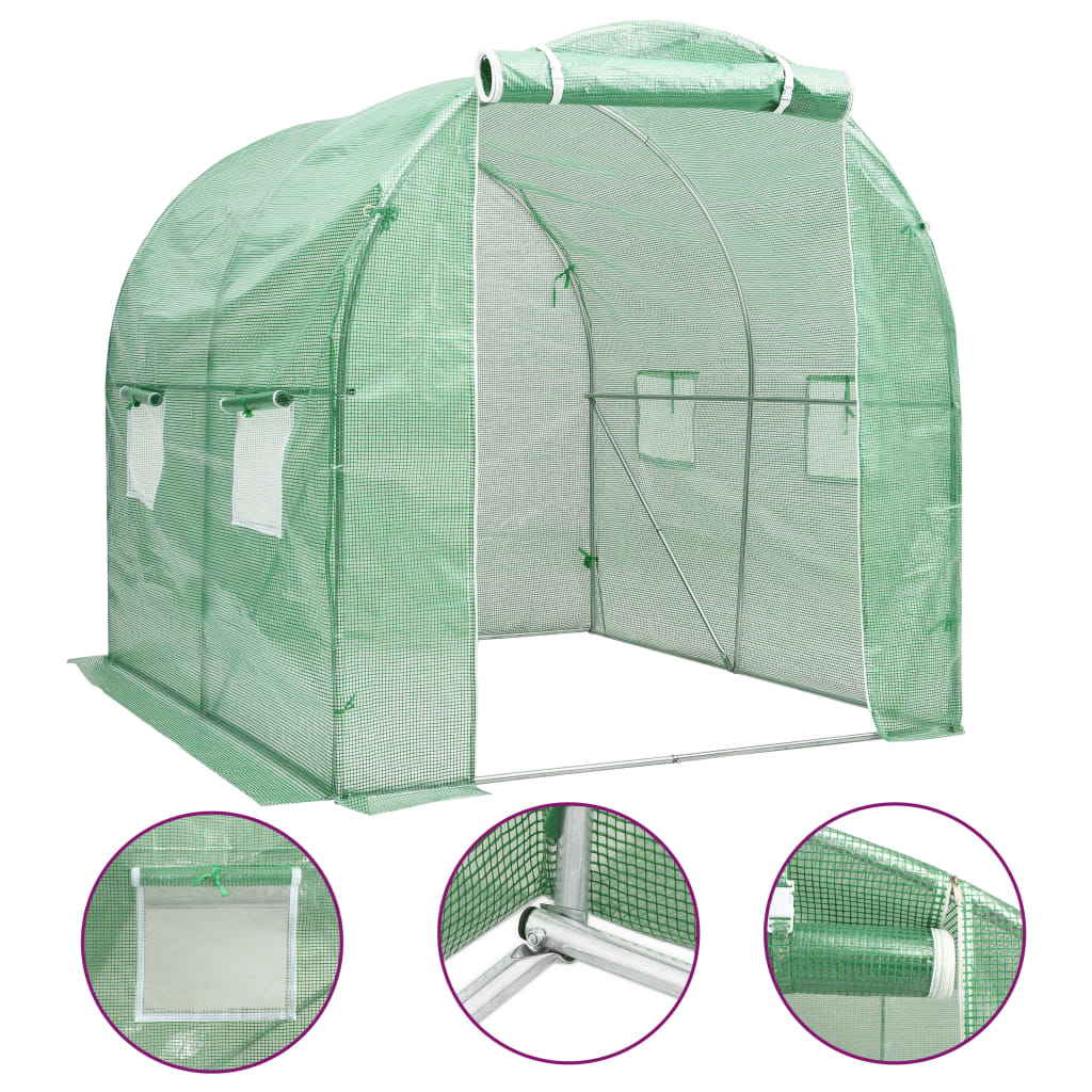 Gewächshaus 9 M² 4,5X2X2 M