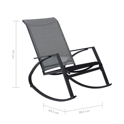 Garten-Schaukelstühle 2 Stk. Textilene