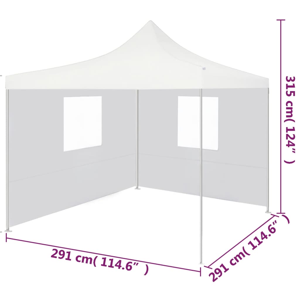 Profi-Partyzelt Faltbar 3×3M Stahl