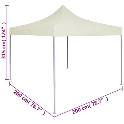 Profi-Partyzelt Faltbar 2×2 M Stahl