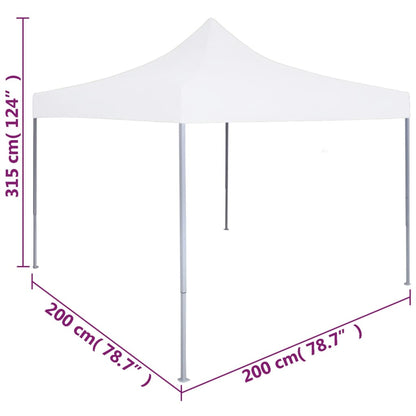 Profi-Partyzelt Faltbar 2×2 M Stahl