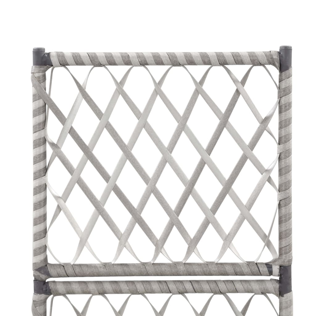 Hochbeet Mit Rankgitter 1 Topf 30X30X107 Cm Poly Rattan