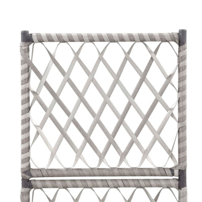 Hochbeet Mit Rankgitter 1 Topf 30X30X107 Cm Poly Rattan