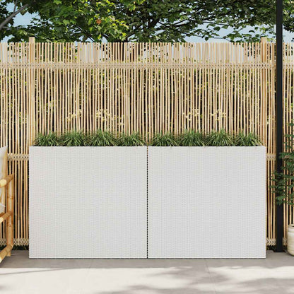 Garten-Hochbeet Mit 4 Töpfen 2 Stk. Poly Rattan