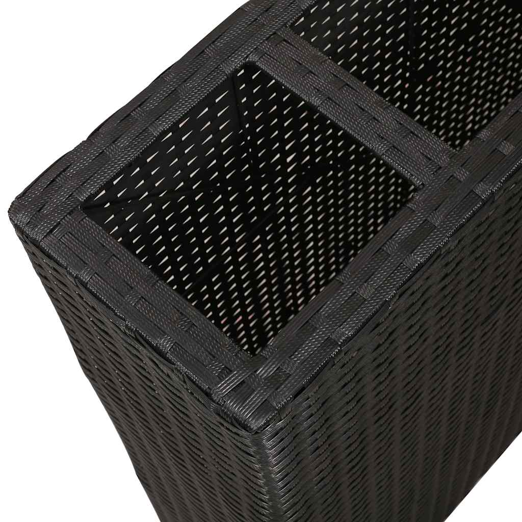 Garten-Hochbeet Mit 4 Töpfen 2 Stk. Poly Rattan