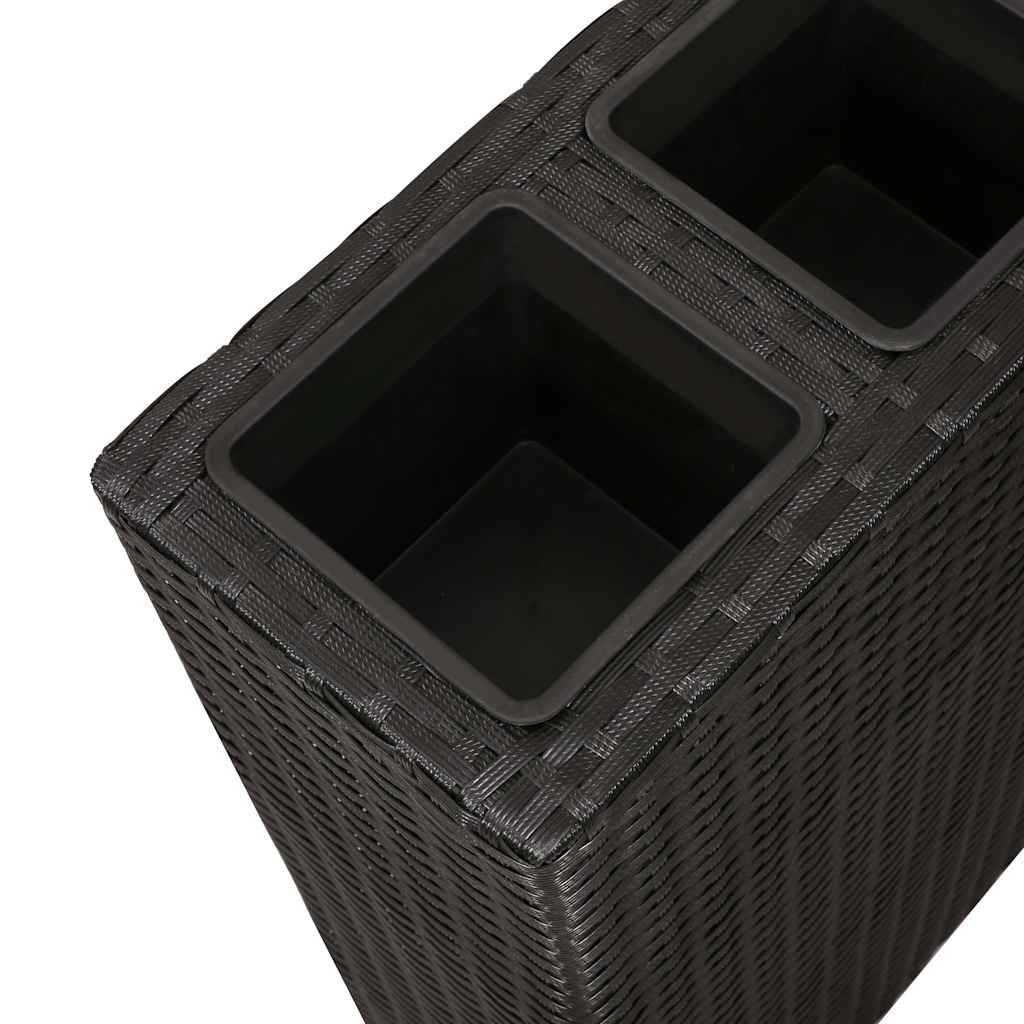 Garten-Hochbeet Mit 4 Töpfen 2 Stk. Poly Rattan