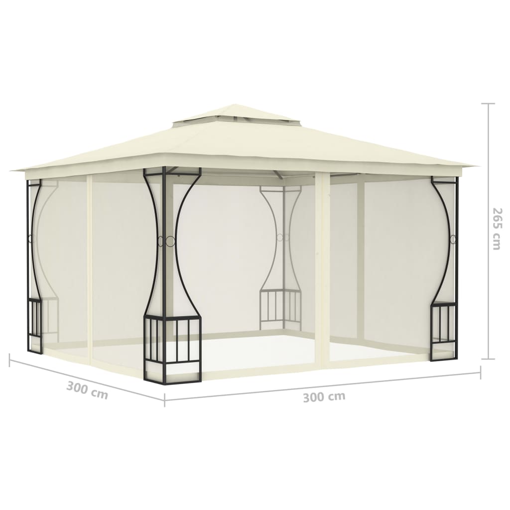 Pavillon Mit Netz 300X300X265 Cm