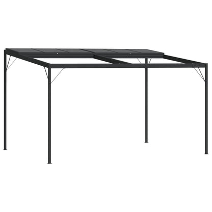 Pavillon Mit Dach Anthrazit 4X3X2,5 M Aluminium Und Stahl