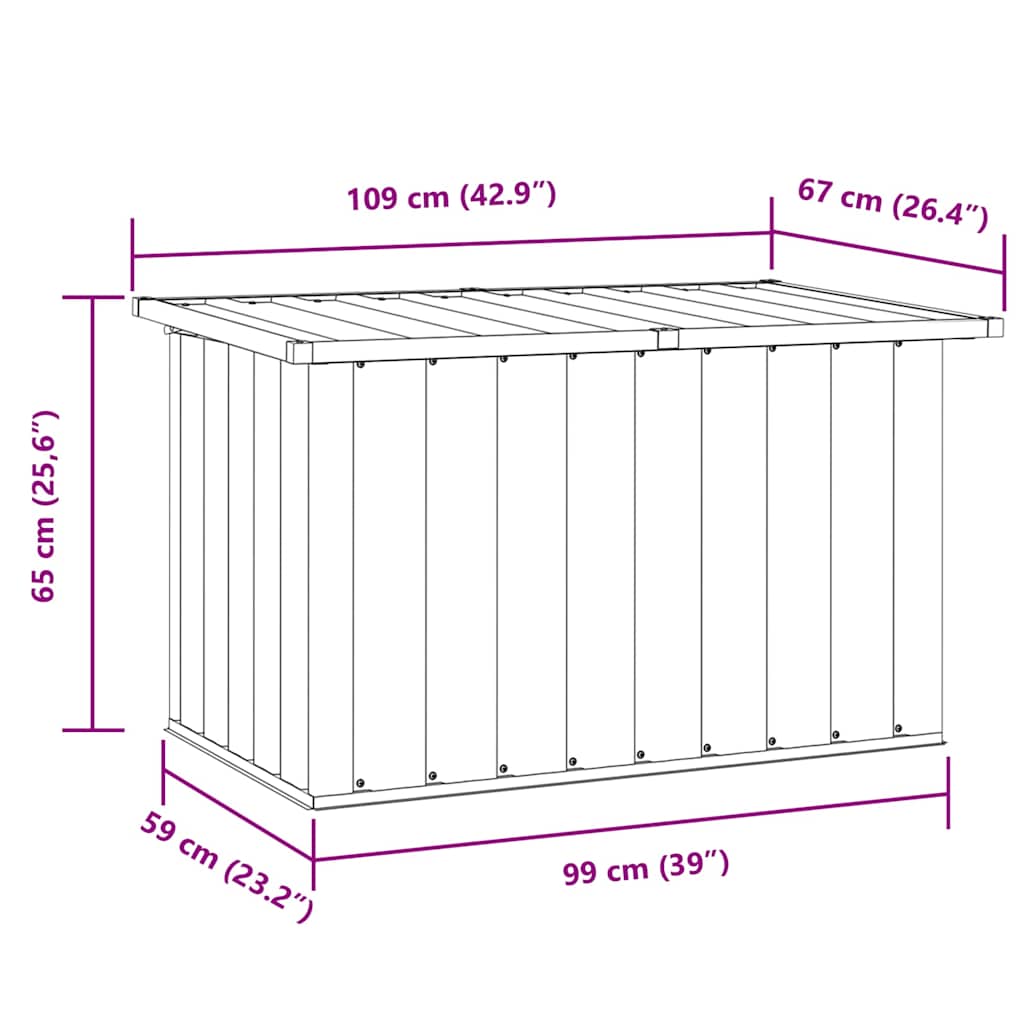 Gartenbox 109X67X65 Cm