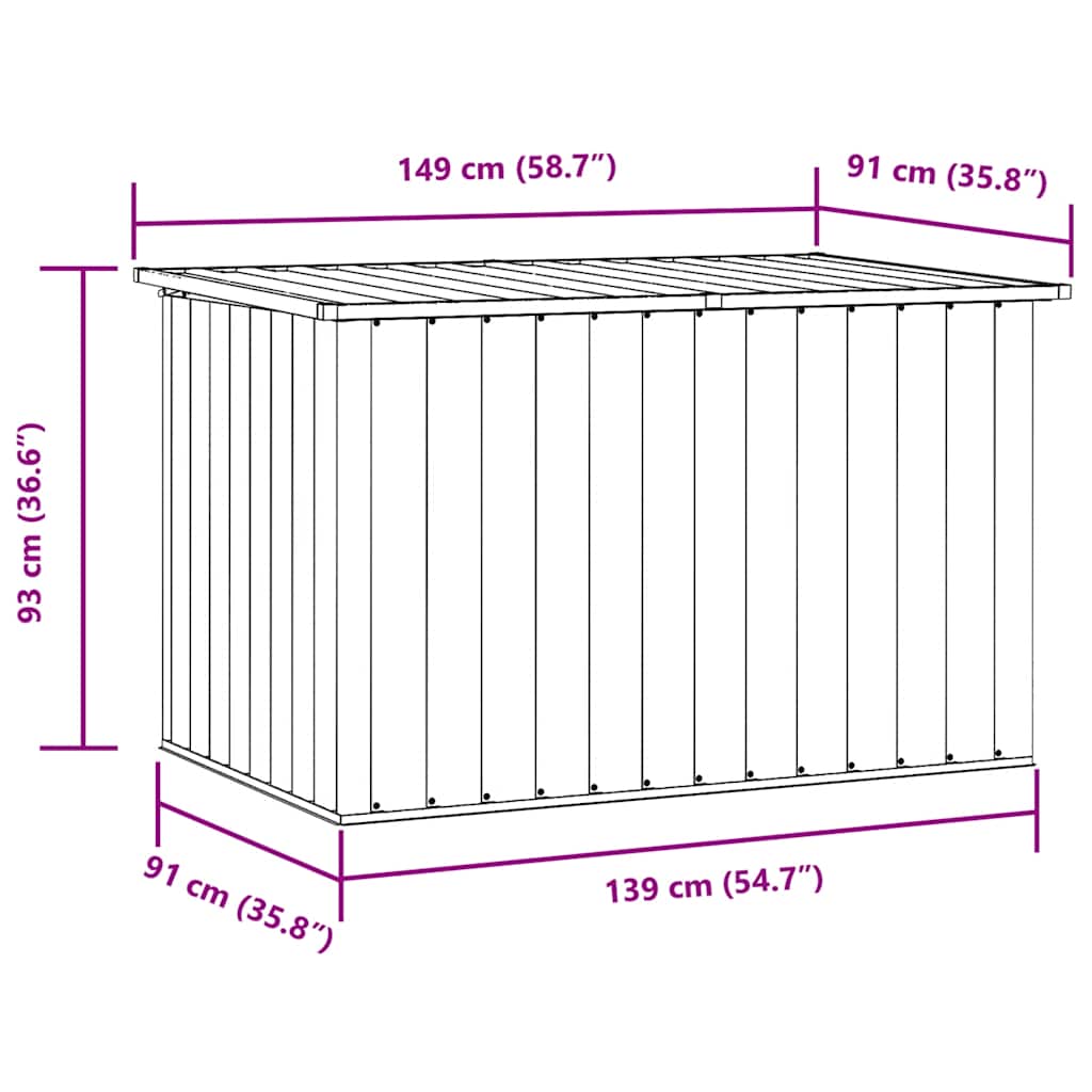 Gartenbox 149X99X93 Cm