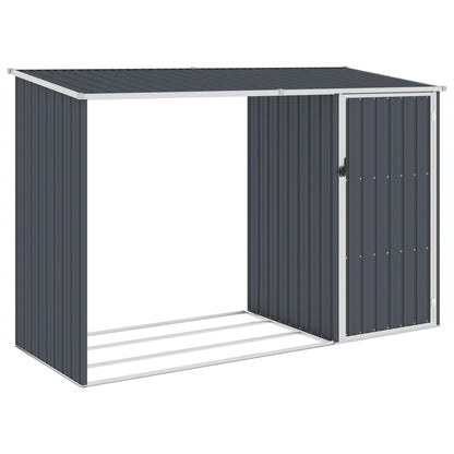 Garten Brennholzlager 245X98X159 Cm Verzinkter Stahl