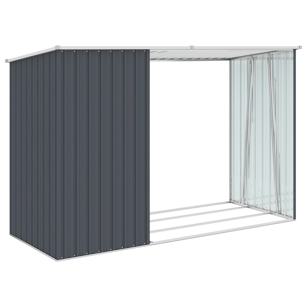 Garten Brennholzlager 245X98X159 Cm Verzinkter Stahl