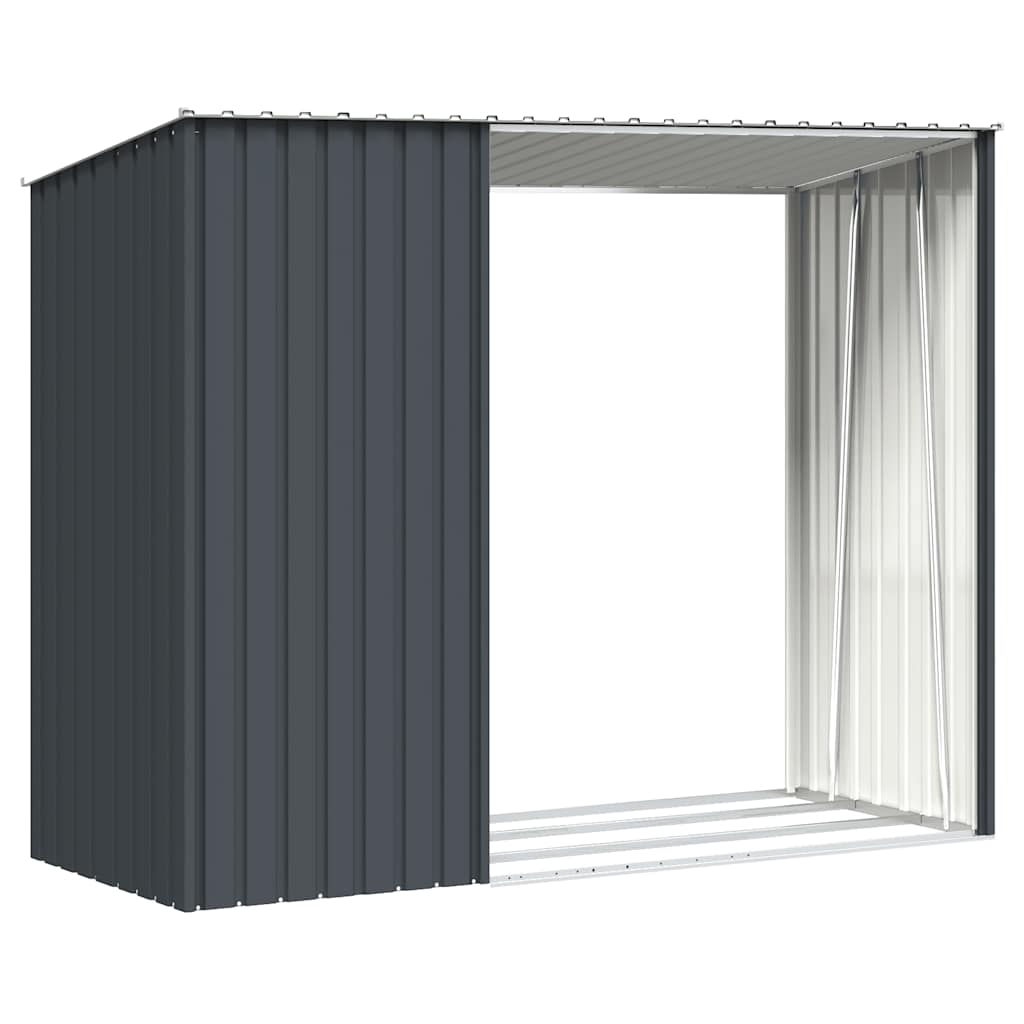 Garten Brennholzlager 245X98X159 Cm Verzinkter Stahl