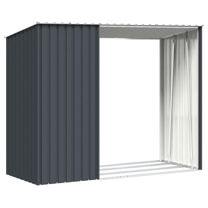 Garten Brennholzlager 245X98X159 Cm Verzinkter Stahl