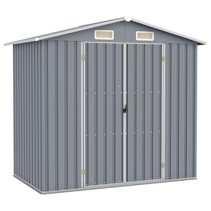 Gerätehaus 205X129X183 Cm Verzinkter Stahl