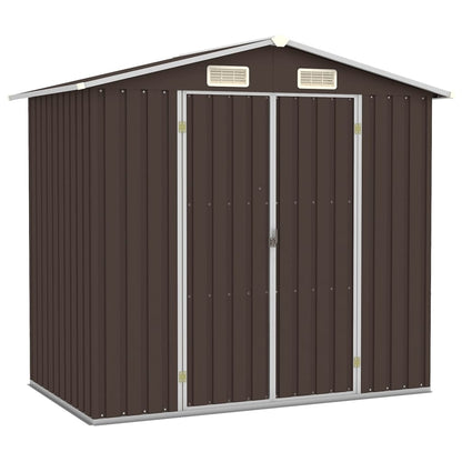 Gerätehaus 205X129X183 Cm Verzinkter Stahl