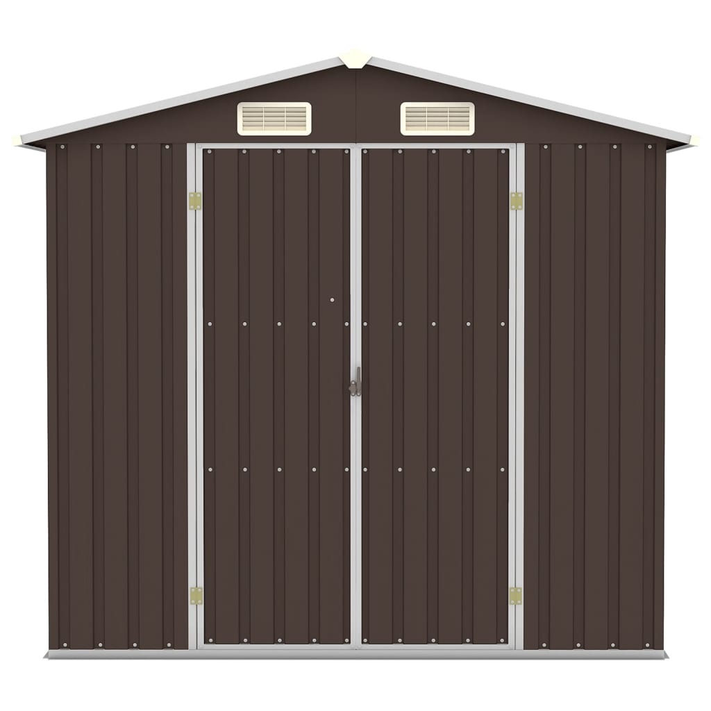Gerätehaus 205X129X183 Cm Verzinkter Stahl