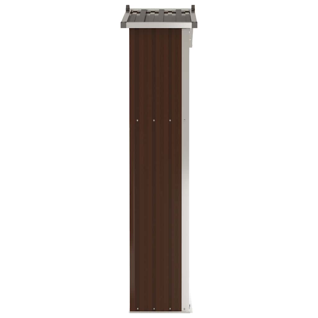 Geräteschuppen 116X45X175 Cm Verzinkter Stahl