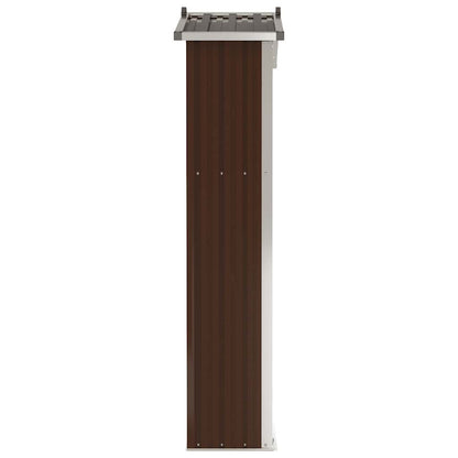Geräteschuppen 116X45X175 Cm Verzinkter Stahl