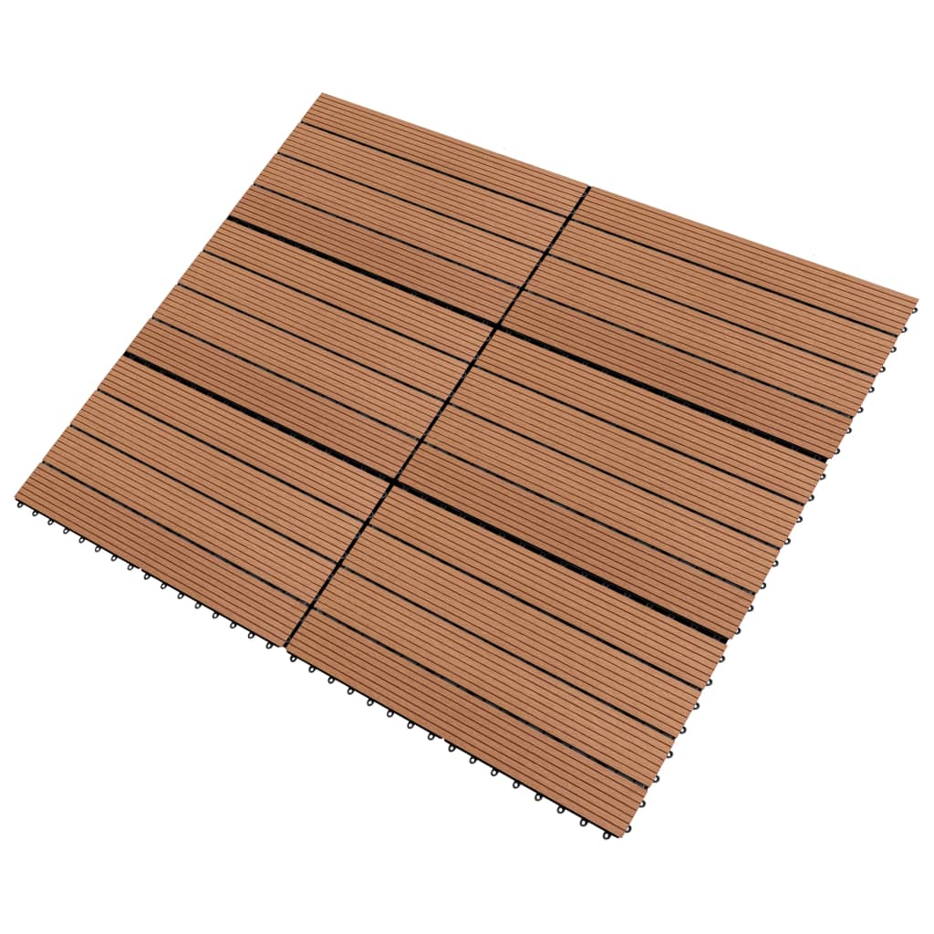 Wpc-Fliesen 60×30 Cm 6 Stk. 1M² Braun