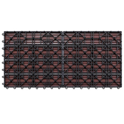Wpc-Fliesen 60×30 Cm 6 Stk. 1M² Braun