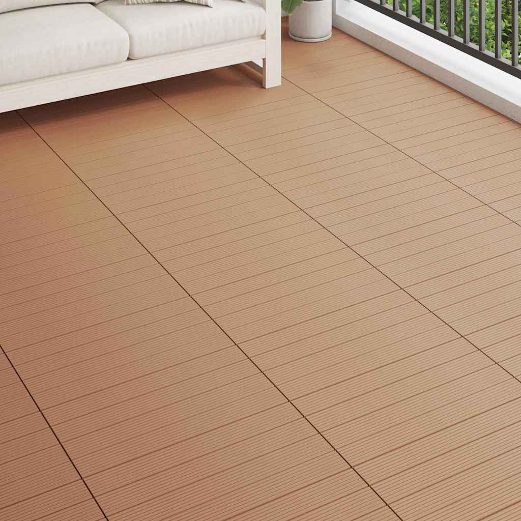 Wpc-Fliesen 60×30 Cm 6 Stk. 1M² Braun