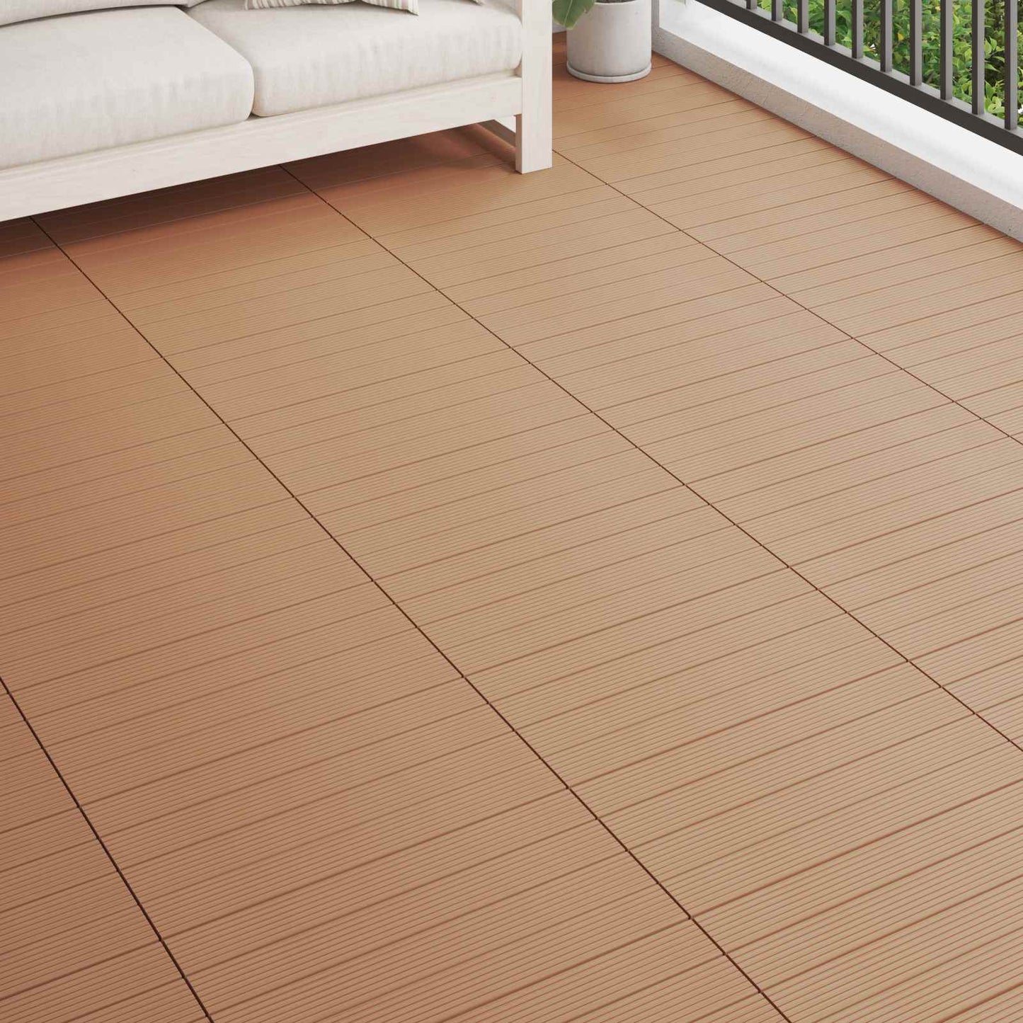 Terrassenfliese 6 Pcs 60 X 30 Cm Wpc