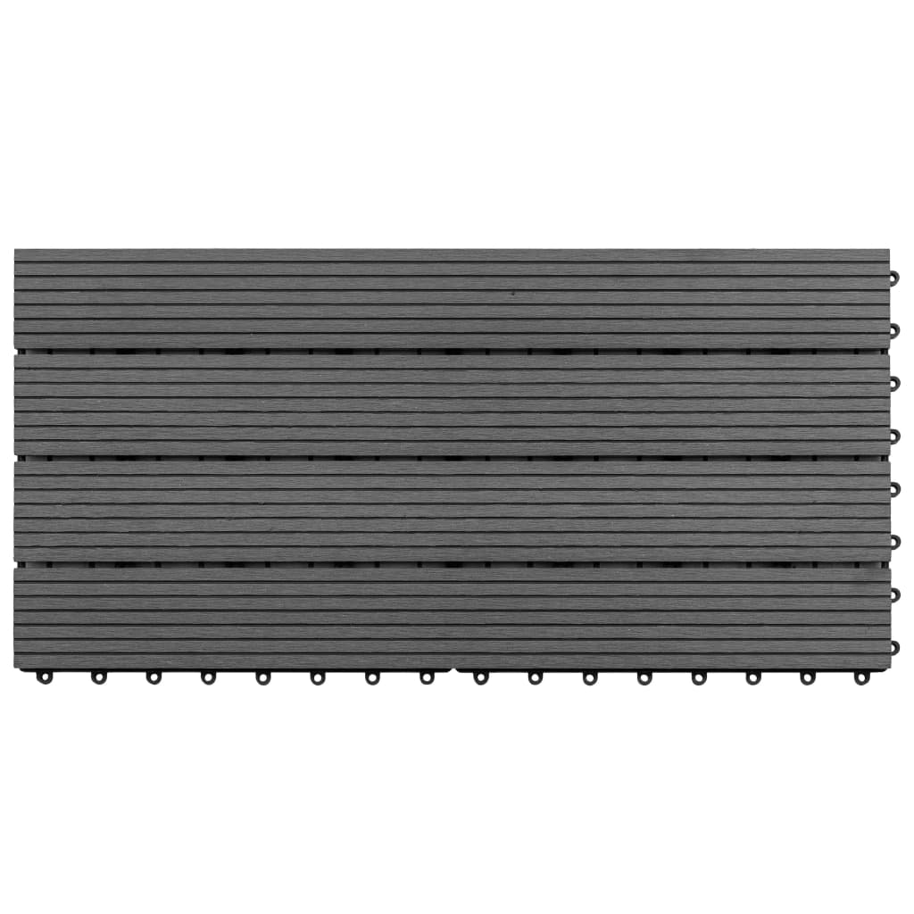 Wpc-Fliesen 60×30 Cm 6 Stk. 1M² Grau