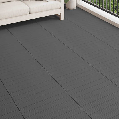 Wpc-Fliesen 60×30 Cm 6 Stk. 1M² Grau
