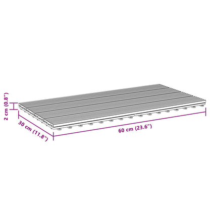 Terrassenfliese 6 Pcs 60 X 30 Cm Wpc
