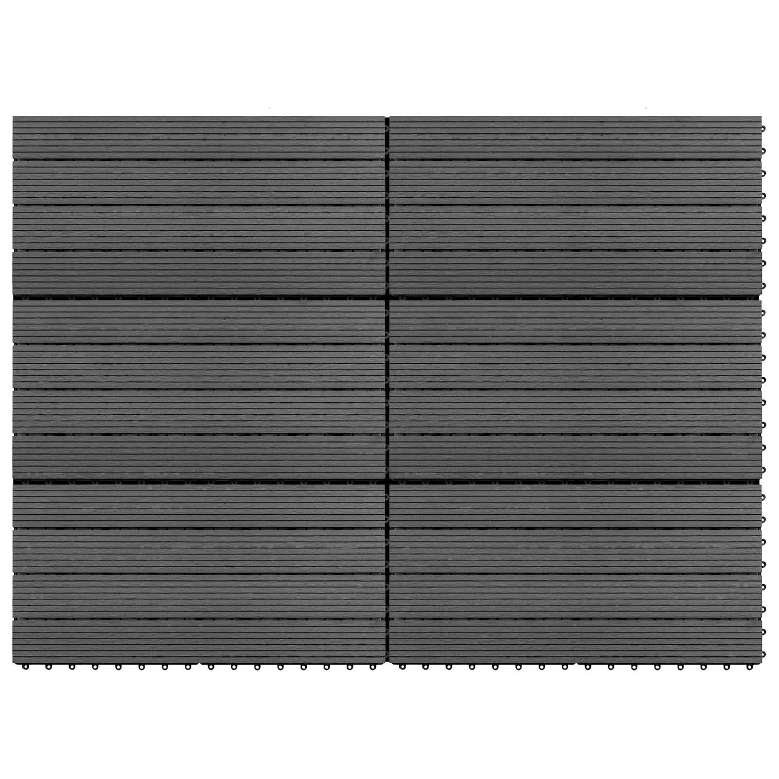 Terrassenfliese 6 Pcs 60 X 30 Cm Wpc