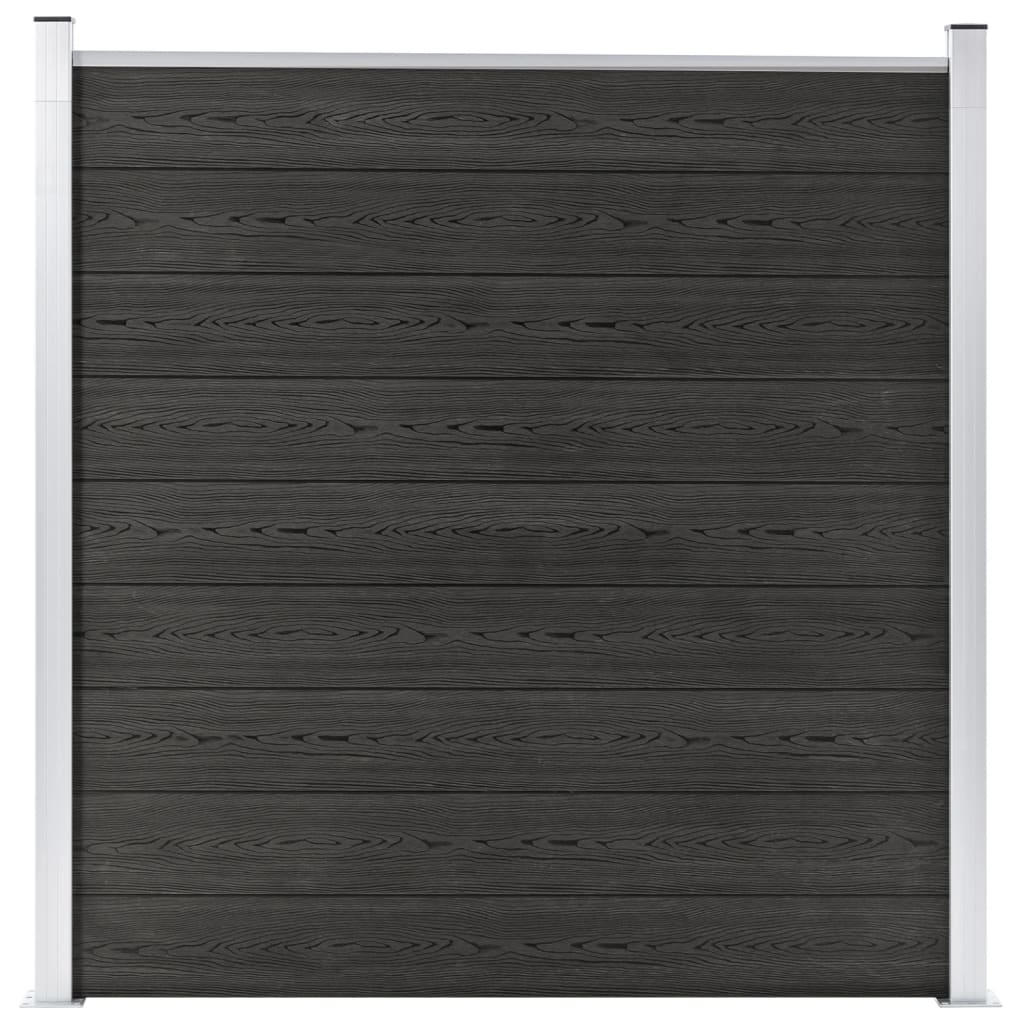 Wpc Zaun-Set 1 Quadrat + 1 Schräge 273X186 Cm Grau