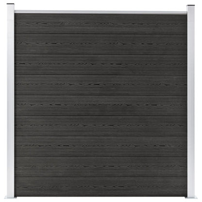 Wpc Zaun-Set 1 Quadrat + 1 Schräge 273X186 Cm Grau