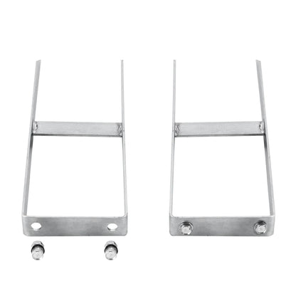 Pfostenträger 2 Stk. Für Wpc Zaun Stahl 40 Cm