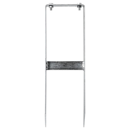 Pfostenträger 2 Stk. Für Wpc Zaun Stahl 40 Cm