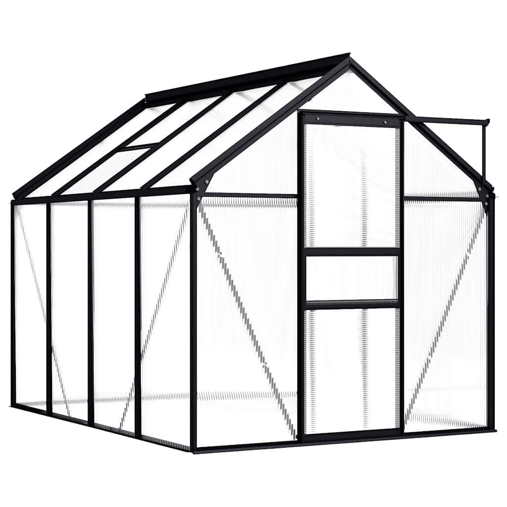 Gewächshaus Anthrazit Aluminium 5,89 M²