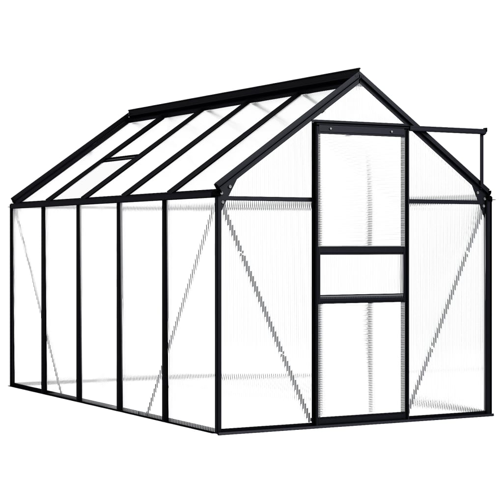 Gewächshaus Anthrazit Aluminium 5,89 M²