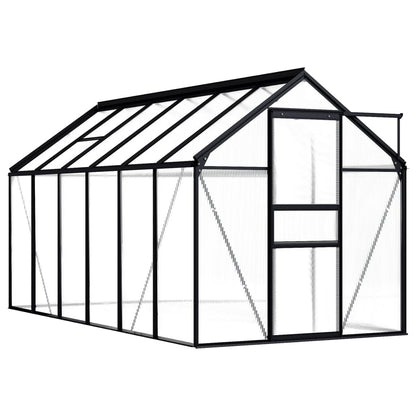 Gewächshaus Anthrazit Aluminium 7,03 M²