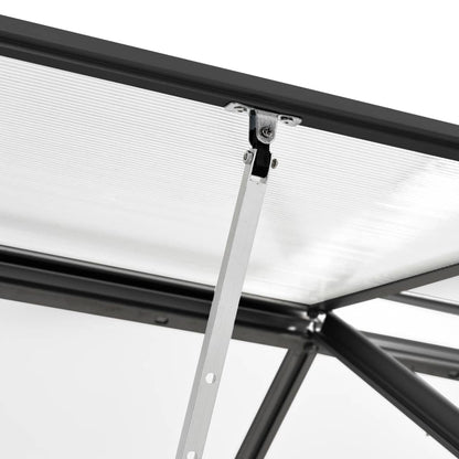 Gewächshaus Anthrazit Aluminium 7,03 M²