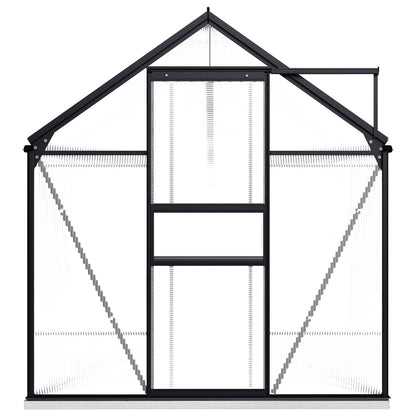 Gewächshaus Mit Fundament Anthrazit Aluminium 7,03 M²
