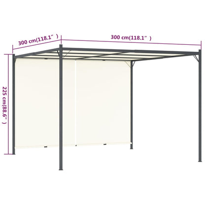 Pergola Mit Verstellbarem Dach 3X3 M Stahl