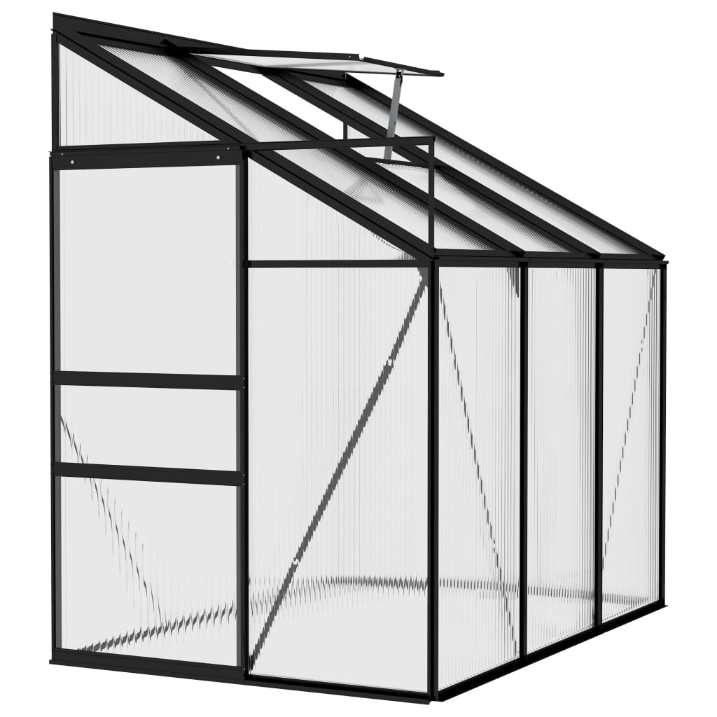 Gewächshaus Anthrazit Aluminium 3,8 M³