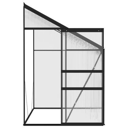 Gewächshaus Anthrazit Aluminium 3,8 M³