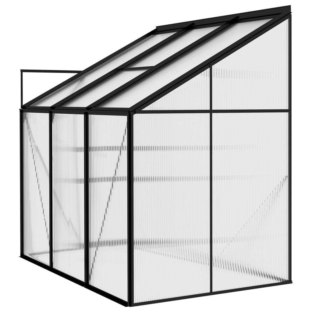 Gewächshaus Anthrazit Aluminium 3,8 M³