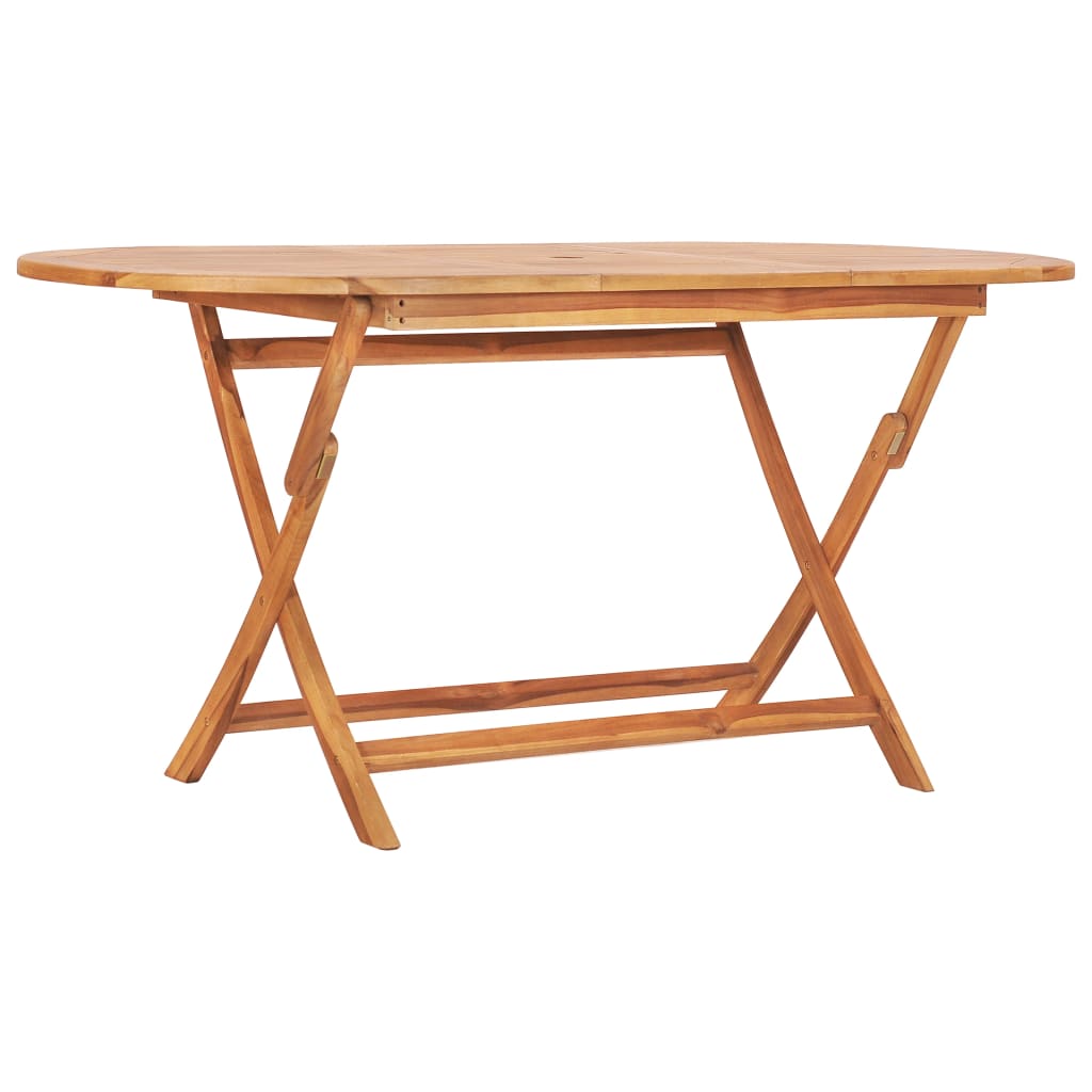 Gartentisch Klappbar 160×80×75 Cm Massivholz Teak