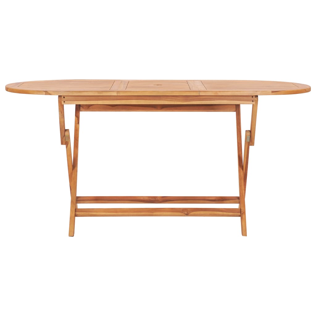 Gartentisch Klappbar 160×80×75 Cm Massivholz Teak