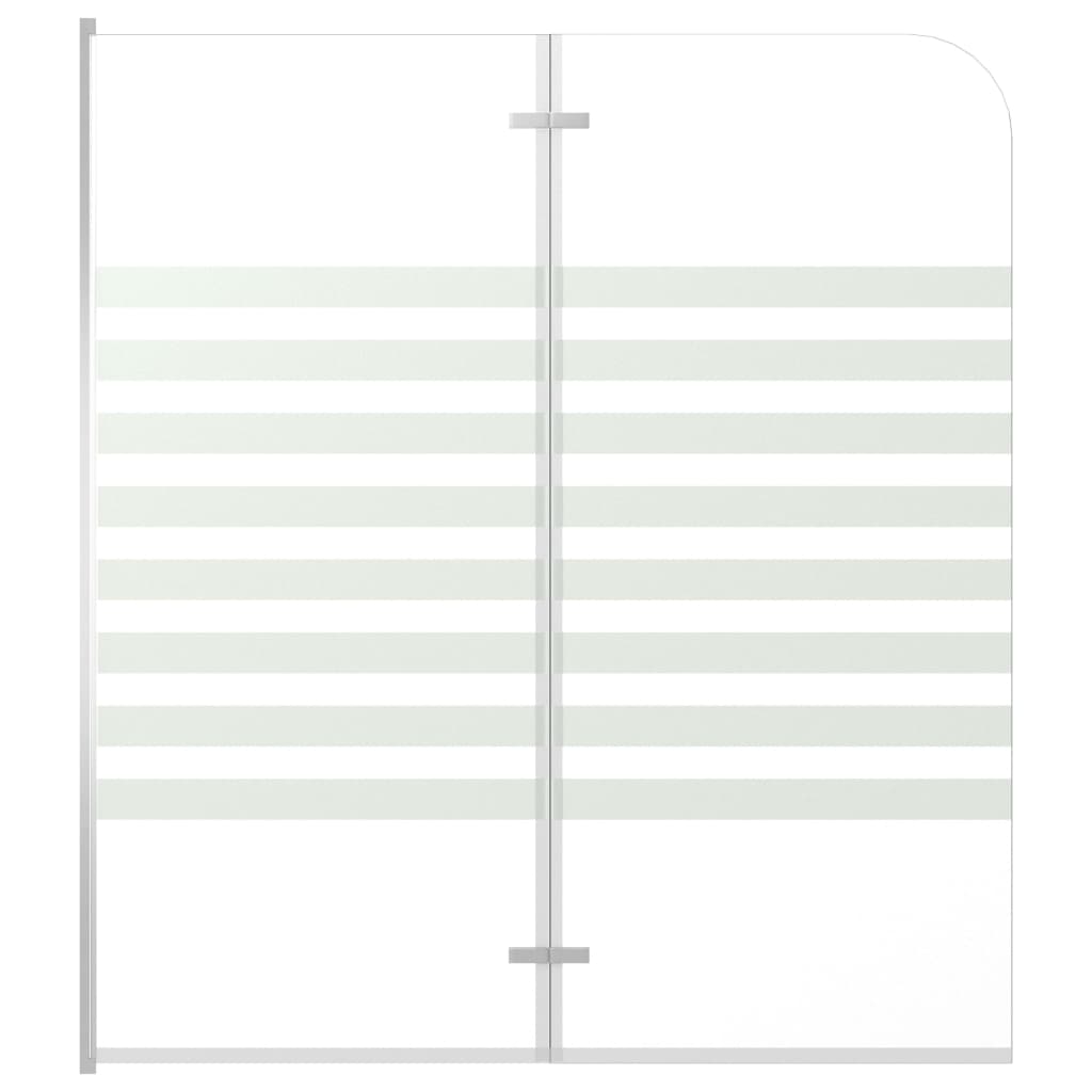 Duschabtrennung 120X140 Cm Hartglas Streifen