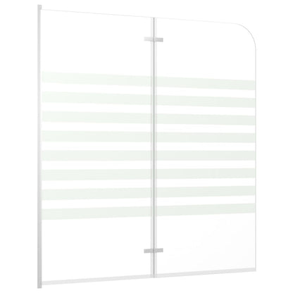 Duschabtrennung 120X140 Cm Hartglas Streifen