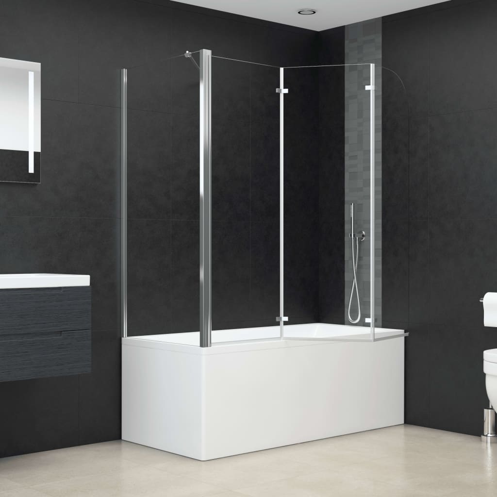 Duschabtrennung 120X69X130 Cm Hartglas Transparent